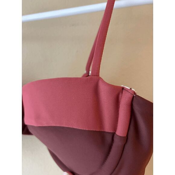 Veronica Beard Dyer Top in Rose Brown Women's Size Medium - Picture 2 of 4